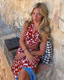 Top Halter Amapola Rojo